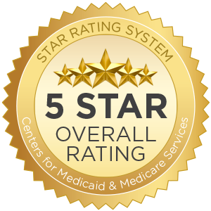 5-star overall rated facility from Medicare.gov